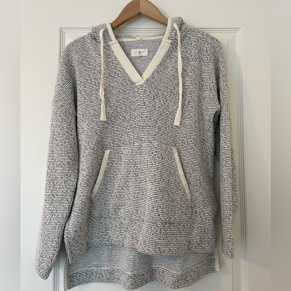 Oversized cozy hooded sweater